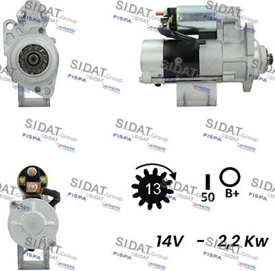 Sidat S12MH0413A2 - Démarreur cwaw.fr