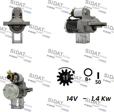 Sidat S12MH0544A2 - Démarreur cwaw.fr