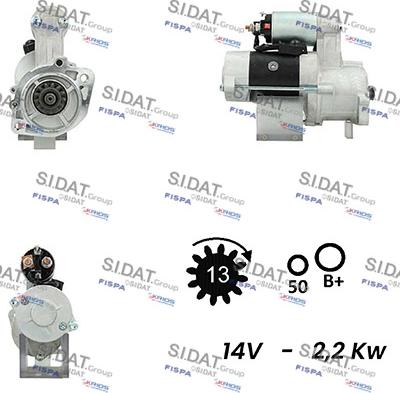 Sidat S12MH0548A2 - Démarreur cwaw.fr