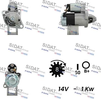 Sidat S12MH0543A2 - Démarreur cwaw.fr