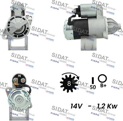 Sidat S12MH0547A2 - Démarreur cwaw.fr