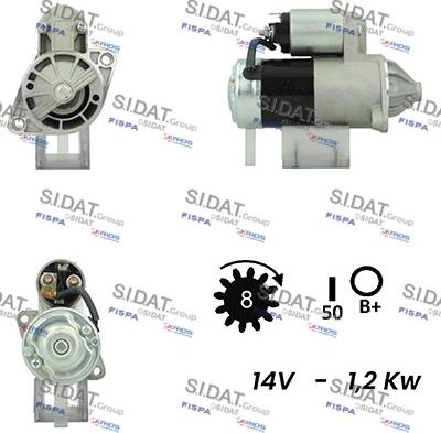 Sidat S12MH0551A2 - Démarreur cwaw.fr