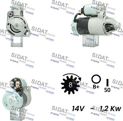 Sidat S12MH0553A2 - Démarreur cwaw.fr