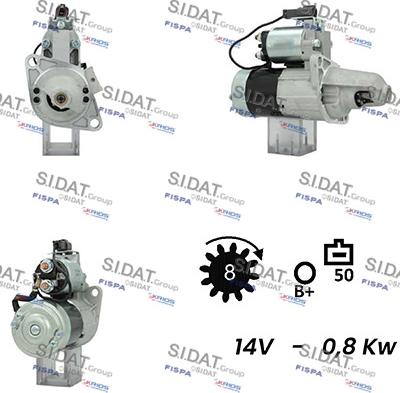 Sidat S12MH0566A2 - Démarreur cwaw.fr