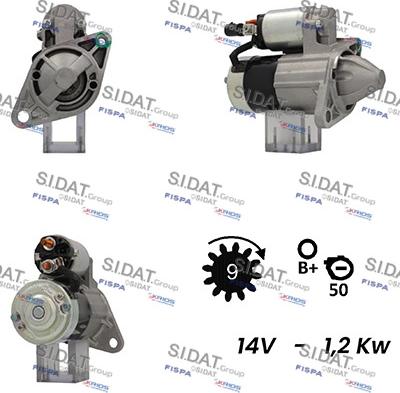 Sidat S12MH0501A2 - Démarreur cwaw.fr