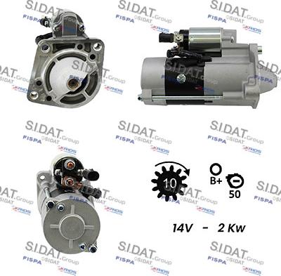 Sidat S12MH0502A2 - Démarreur cwaw.fr