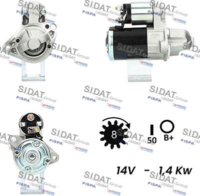 Sidat S12MH0581A2 - Démarreur cwaw.fr