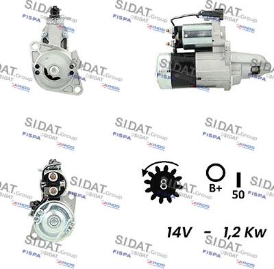 Sidat S12MH0573A2 - Démarreur cwaw.fr