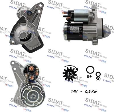 Sidat S12MH0689 - Démarreur cwaw.fr