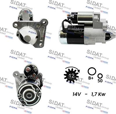 Sidat S12MH0053A2 - Démarreur cwaw.fr