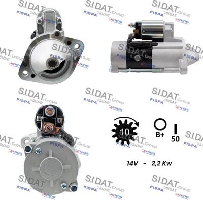 Sidat S12MH0085 - Démarreur cwaw.fr