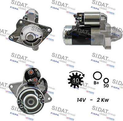 Sidat S12MH0021A2 - Démarreur cwaw.fr