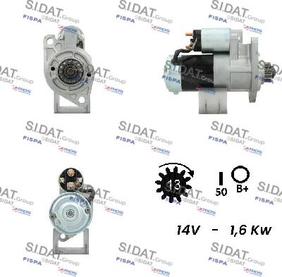 Sidat S12MH0161A2 - Démarreur cwaw.fr