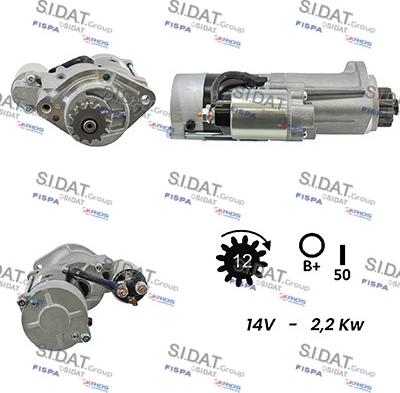 Sidat S12MH0162A2 - Démarreur cwaw.fr