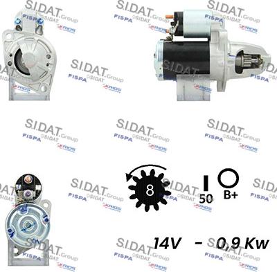 Sidat S12MH0131A2 - Démarreur cwaw.fr