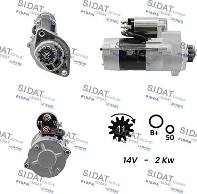 Sidat S12MH0133A2 - Démarreur cwaw.fr