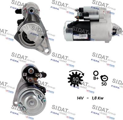 Sidat S12MH0870A2 - Démarreur cwaw.fr