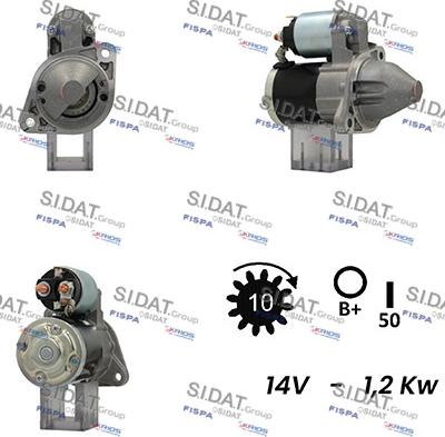 Sidat S12MH0346A2 - Démarreur cwaw.fr