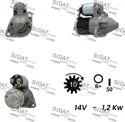 Sidat S12MH0346 - Démarreur cwaw.fr