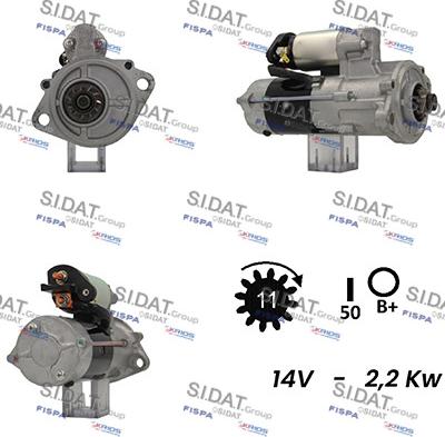 Sidat S12MH0313A2 - Démarreur cwaw.fr