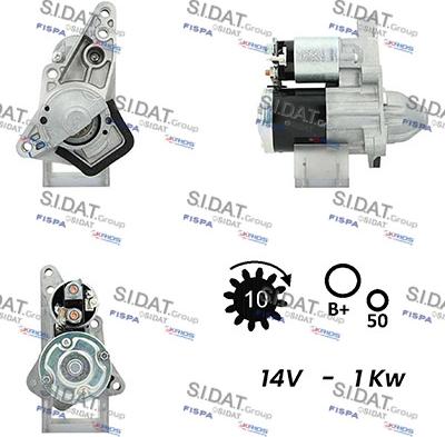 Sidat S12MH0334A2 - Démarreur cwaw.fr