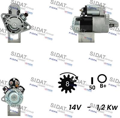 Sidat S12MH0331A2 - Démarreur cwaw.fr