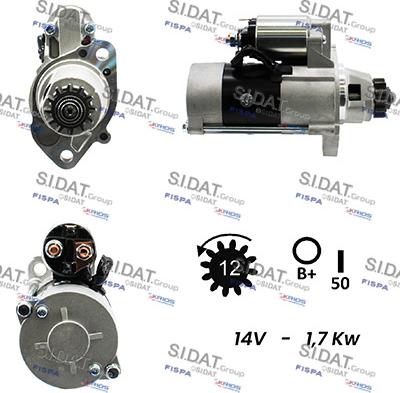 Sidat S12MH0333A2 - Démarreur cwaw.fr