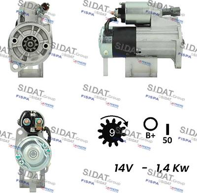 Sidat S12MH0332A2 - Démarreur cwaw.fr