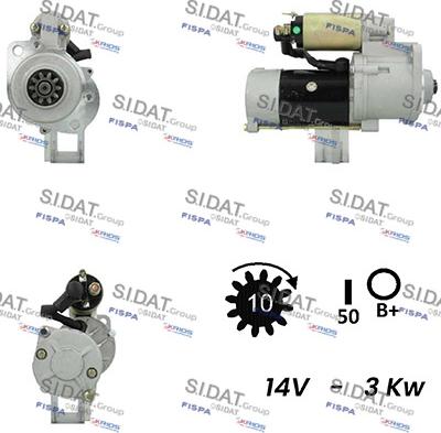 Sidat S12MH0326A2 - Démarreur cwaw.fr