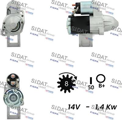 Sidat S12MH0328 - Démarreur cwaw.fr