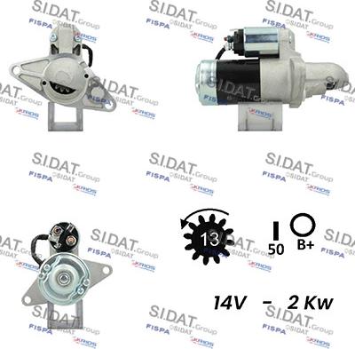 Sidat S12MH0323A2 - Démarreur cwaw.fr