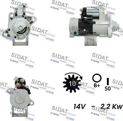 Sidat S12MH0322A2 - Démarreur cwaw.fr