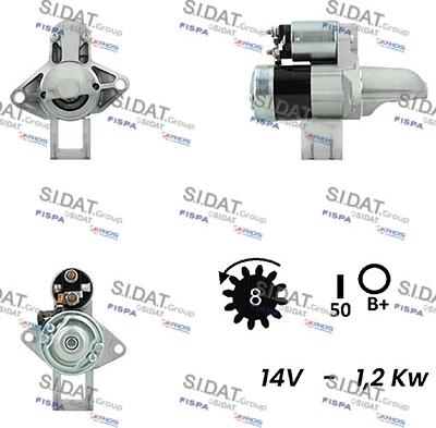 Sidat S12MH0219A2 - Démarreur cwaw.fr