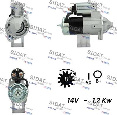 Sidat S12MH0210A2 - Démarreur cwaw.fr