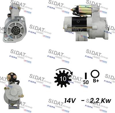 Sidat S12MH0211A2 - Démarreur cwaw.fr