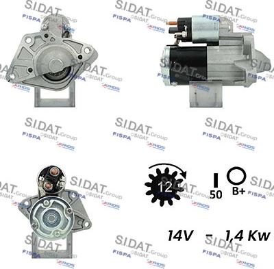 Sidat S12MH0218A2 - Démarreur cwaw.fr