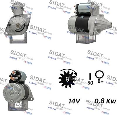 Sidat S12MH0220A2 - Démarreur cwaw.fr