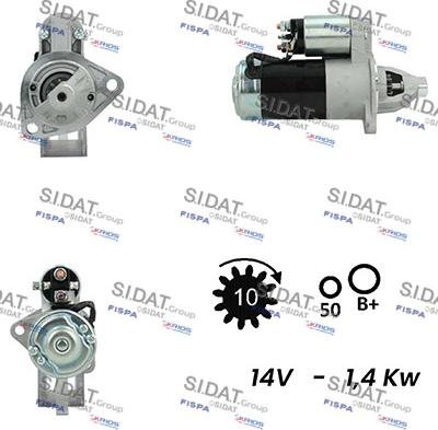 Sidat S12MH0751A2 - Démarreur cwaw.fr