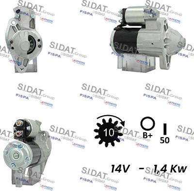 Sidat S12MH0753A2 - Démarreur cwaw.fr