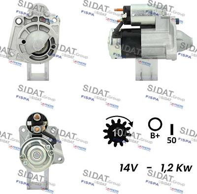 Sidat S12MH0752 - Démarreur cwaw.fr