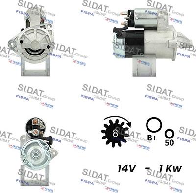 Sidat S12MH0782A2 - Démarreur cwaw.fr