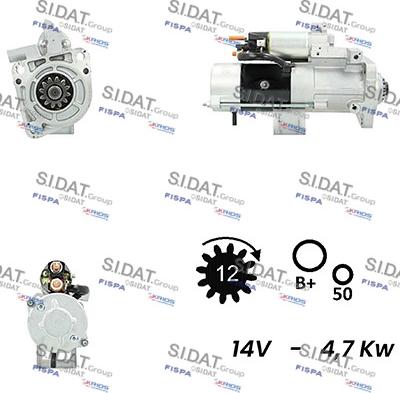 Sidat S12MH0779A2 - Démarreur cwaw.fr