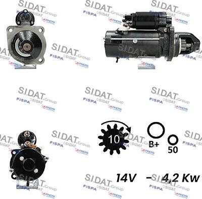 Sidat S12ML0488A2 - Démarreur cwaw.fr