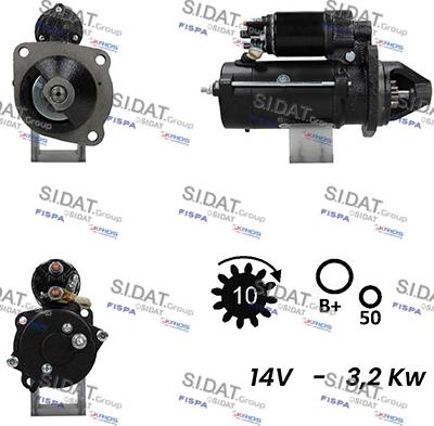 Sidat S12ML0197A2 - Démarreur cwaw.fr