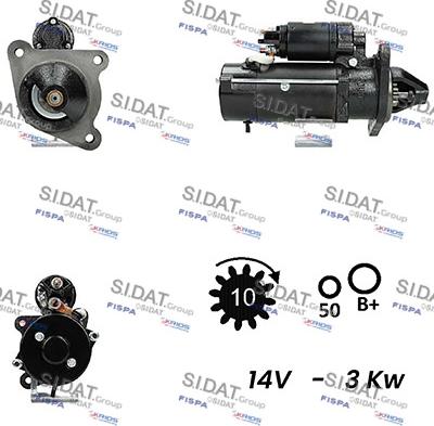 Sidat S12ML0370A2 - Démarreur cwaw.fr