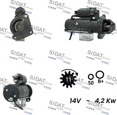 Sidat S12ML0299A2 - Démarreur cwaw.fr