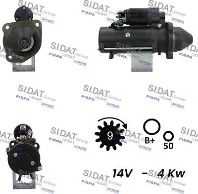 Sidat S12ML0265A2 - Démarreur cwaw.fr