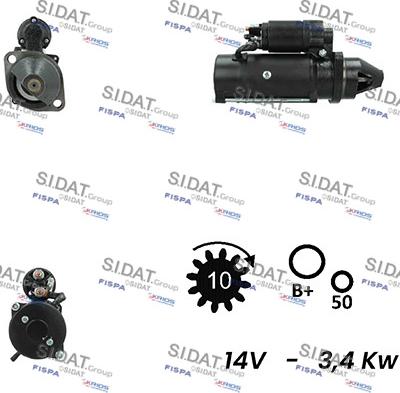 Sidat S12ML0289A2 - Démarreur cwaw.fr