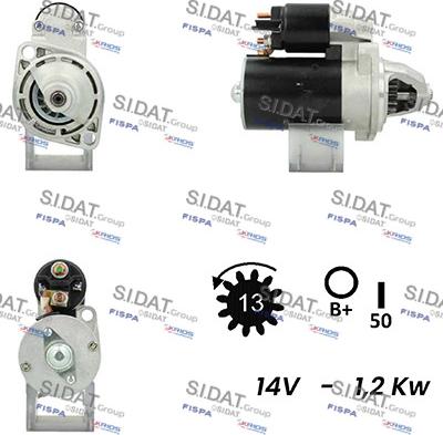 Sidat S12ML0721A2 - Démarreur cwaw.fr