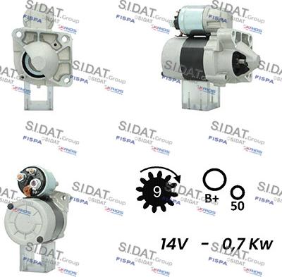 Sidat S12VA0476A2 - Démarreur cwaw.fr